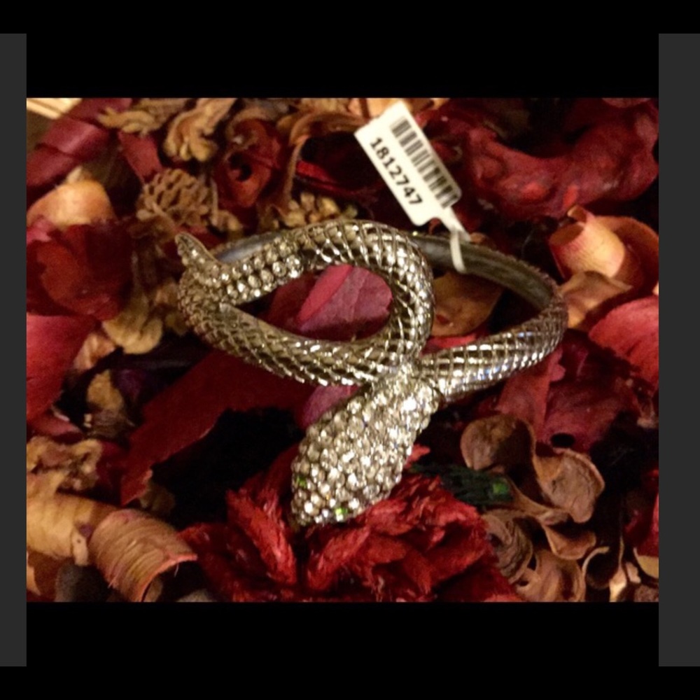 Rhinestone snake bracelet